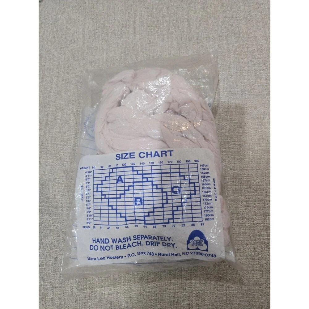 Vintage L'eggs Sheer Energy Lights Pantyhose 3 Pair Soft Pink Size B Sealed